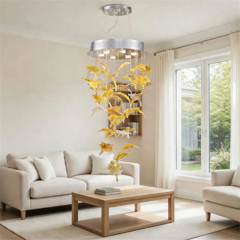 Autumn Leaf Multi Light Pendant by James R. Moder